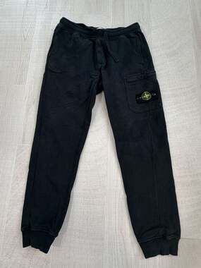 Stone Island Brushed Cotton Fleece Cargo Sweatpants. SZ MED
